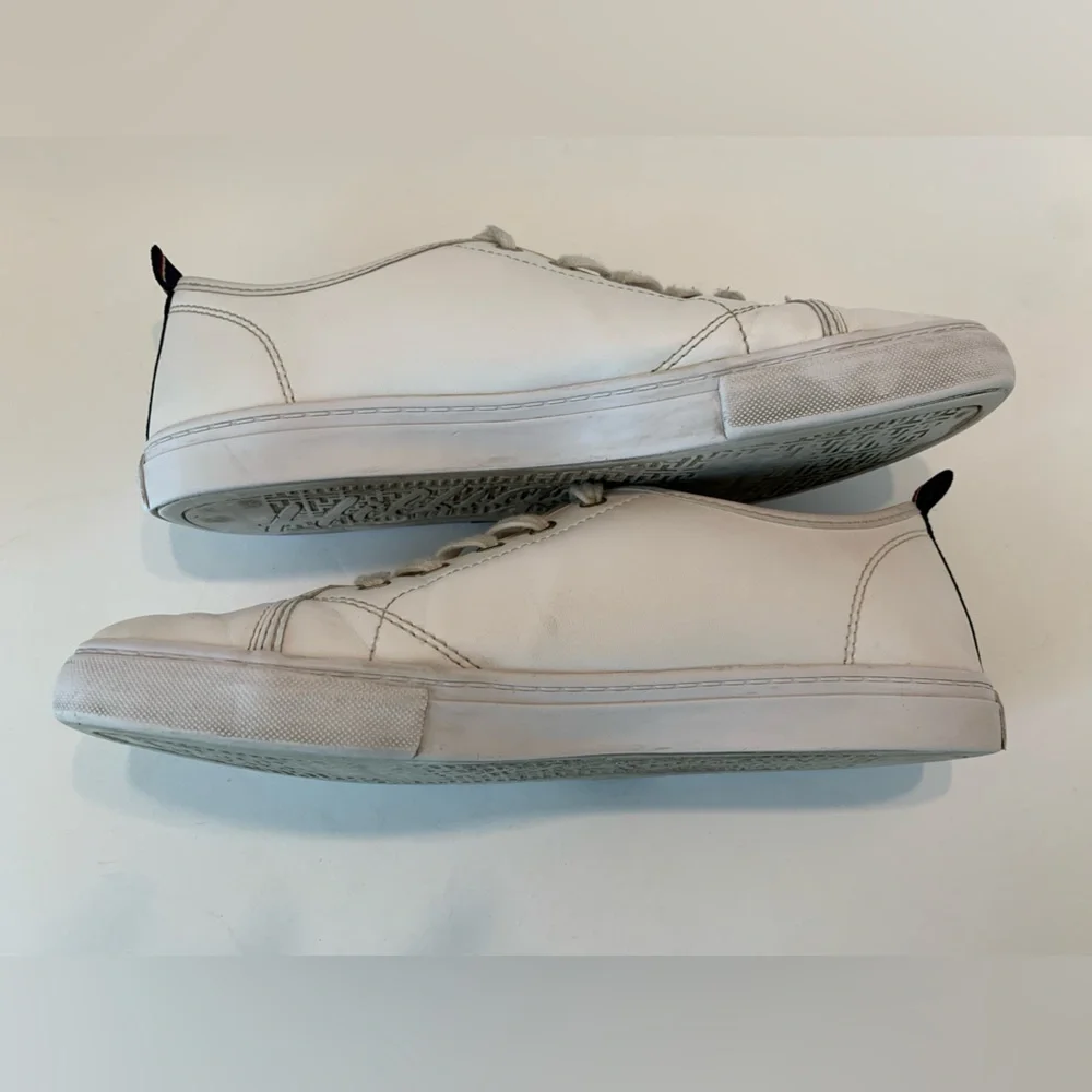Tommy Hilfiger Lainie White Leather Sneakers Size 10